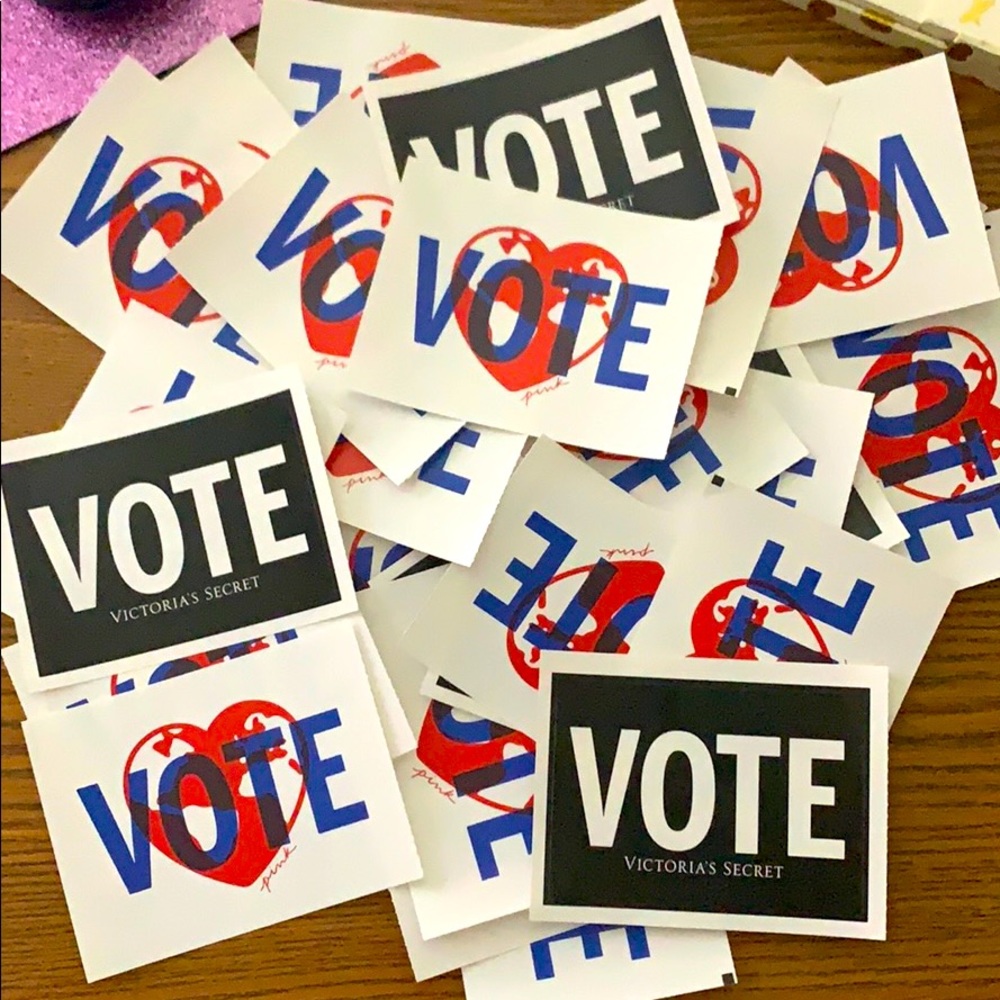🌍❤️ EXCLUSIVE VS PINK VOTE STICKERS ❤️🌍